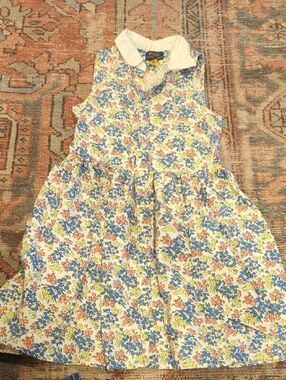 Polo by Ralph Lauren White Floral Button-Front Top